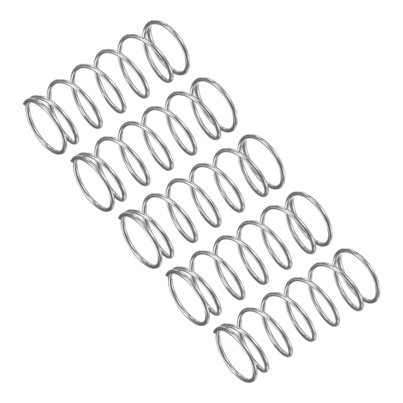 Compression Spring, 15 Pack 304 Stainless Steel, 10mm OD, 0.7mm Wire, 25mm Length