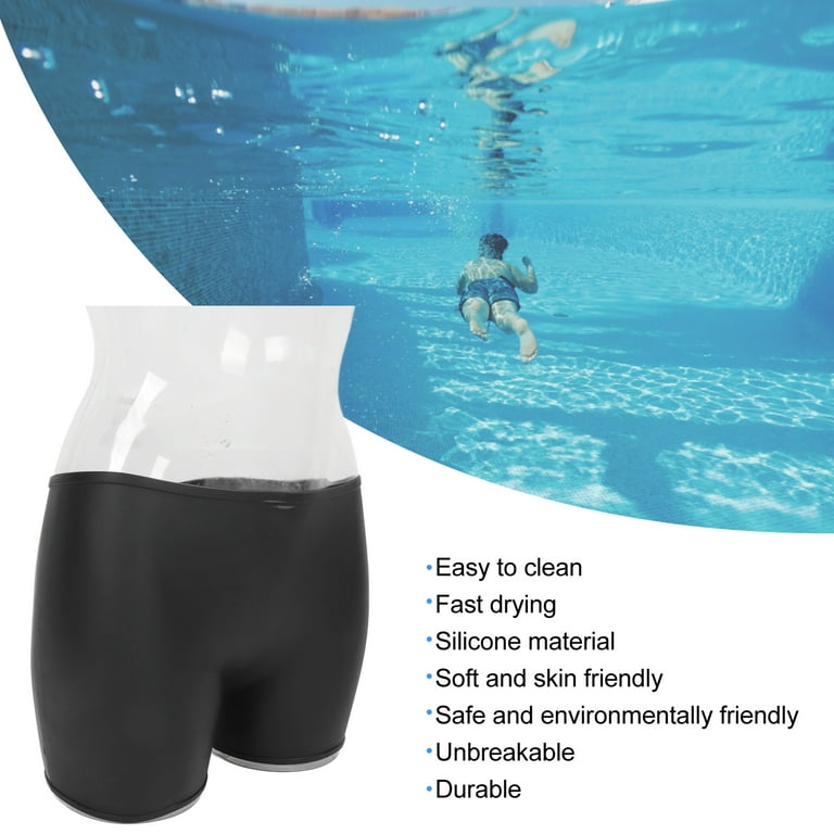 Silicone Swimming Trunks, Women Waterproof Physiological Menstrual Anti  Infection Silicone Underwear 4 Corner Swimming Shorts for Summer