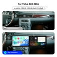 thumbnail image 4 of ZWNAV Dual 10.1 inch Screen Car Radio for Volvo S80 2006 Android 15 Multimedia Player GPS Navigation Auto DSP Stereo Host, 4 of 12