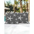 thumbnail image 4 of Outdoor Pillows Waterproof, Black Starfish Coastal Throw Pillows with Inserts Included, Summer Beach Nautical Sea Ocean Indoor Outdoor Decorative Lumbar Pillow for Bed/Couch/Patio 16"x16", 2Pcs, 4 of 8