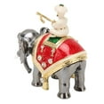 thumbnail image 5 of Elephant Jewelry Box Innovative Hand Painted Metal Trinket Box With Rhinestones For Ring Earring Jewelry, 5 of 21