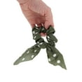 thumbnail image 4 of Unique Bargains 1 Pc Grace Rabbit Ears Hair Ties Hair Bands Army Green, 4 of 5