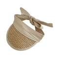 thumbnail image 2 of Sombreros de ala ancha con visera para mascotas para perros pequeños y medianos, sombrero de sol ajustable para perros, sombrero de verano para mascotas beige, 2 of 9
