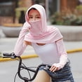 thumbnail image 3 of Summer Women Full Face Neck Cover Sun Hat Sleeves Beach Cycling Wide Brim Cap UV Protection Packable Hat, 3 of 8
