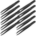 thumbnail image 1 of MOVTOTOP 10PCS Plastic Tweezers with Ergonomic Design and Comfortable Grip for Crafts Jewelry Making Electronics Precision Pointed Tips Style, 1 of 7