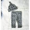 thumbnail image 5 of Newborn Infant Baby Boy Cotton Tops Romper+Pants Legging+Hat Outfits Clothes Set, 5 of 5