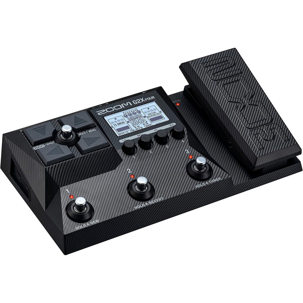 Zoom G2X Four Guitar Multi-Effect Processor with Expression Pedal for Electric Guitars