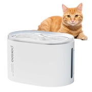 Petsee Automatic Pet Water Fountain 2.5L/84oz Cat Water Dispenser Ultra-Quiet Pump Multi-Stage Filtration, BPA-Free, White