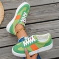 thumbnail image 6 of Womens Retro Low Top Platform Casual Shoes Bright Pink Faux Suede Non Slip Thick White Sole Comfort for Walking Shopping Daily Wear Ladies Sneakers 42, 6 of 7