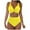 X4 Yellow, variant on Ticikt Women's Swimwear Tankini Set Beach Pool Cover Up Hollow Out Bikini Top with Swim Shorts Conservative Two Piece Bathing Suit
