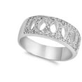 thumbnail image 4 of White Cubic Zirconia Wholesale Marquise Cutout Ring .925 Sterling Silver Band Jewelry Female Size 6, 4 of 4