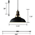 thumbnail image 5 of Industrial Plug-in Barn Pendant Light Black Farmhouse with On/Off Switch Pendant, 5 of 8