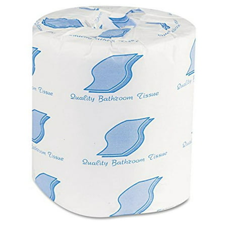 GEN Bath Tissue, Individually Wrapped, 2-Ply, White, 420 Sheets/Roll - 96 rolls of individually wrapped toilet tissue per