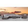 thumbnail image 2 of Living Source International 11-Piece Rattan Sectional Set with Cushions in Brown, 2 of 3