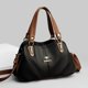 thumbnail image 5 of Bolso de mujer, bolso de mamá de mediana edad, bolso bandolera de hombro de color combinado, bolso de mano atmosférico, 5 of 6