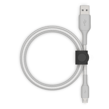 Belkin Boost Charge Micro USB to USB A Cable   Strap, Silver, 5 ft.