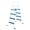 White/Blue 2.0, variant on Funsicle 36 Inch SureStep 3 Stair Outdoor Above-Ground Swimming Pool Ladder, Blue & White