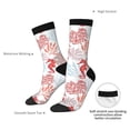 thumbnail image 4 of Fuzoiu Tropical Corals Seahorse Print Athletic Crew Socks for Men & Women,Casual Crew Socks,Above Ankle Crew Socks for Business, Casual, 4 of 6
