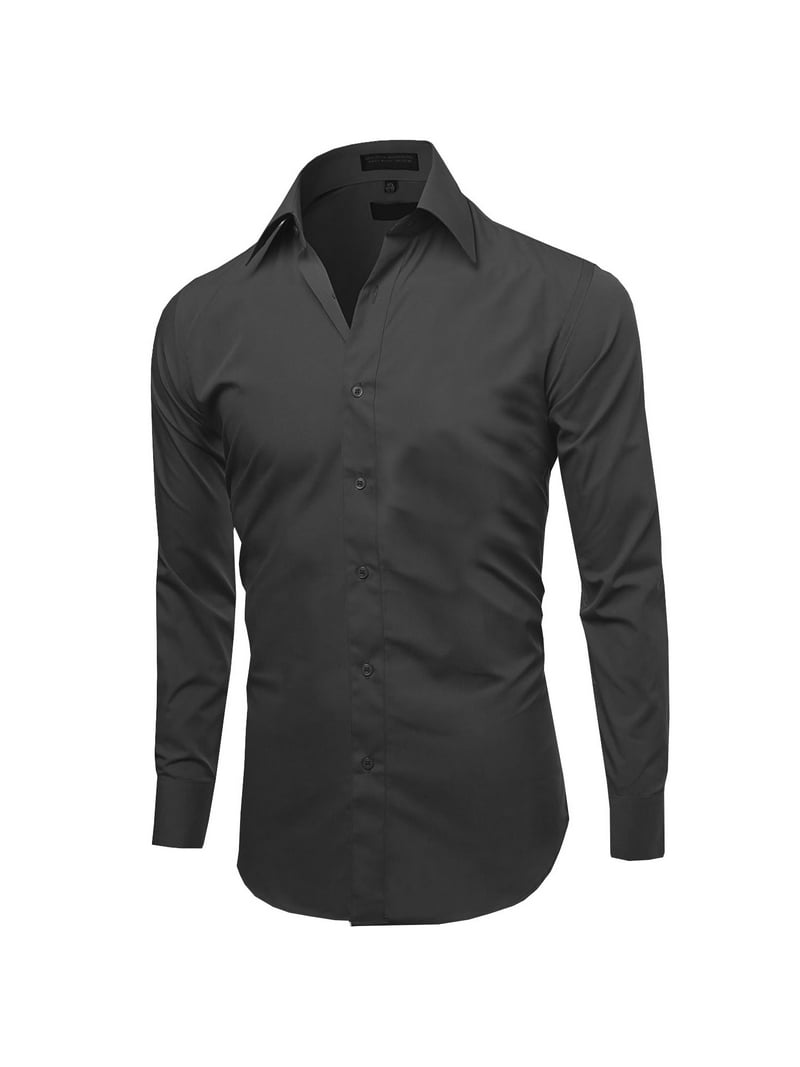 16 36 37 slim fit dress shirt Slim Fit Off White Cream Chevron Check Spread Collar Cotton Blend Dress  Shirt main image 0