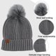 thumbnail image 3 of Gorro de invierno YONGSHENG para mujer y hombre negro, 3 of 5