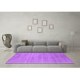 thumbnail image 3 of Ahgly Company Indoor Round Abstract Purple Contemporary Area Rugs, 5' Round, 3 of 4