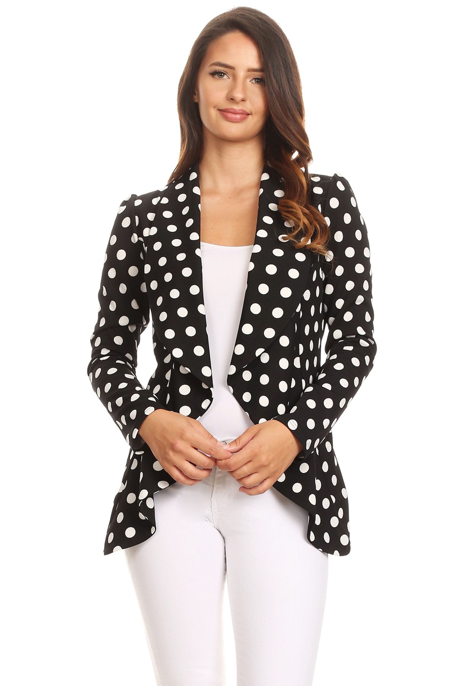 Women's Polka Dot Blazer Style Jacket