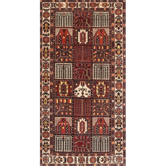 Ahgly Company Indoor Rectangle Traditional Saffron Red Persian Area Rugs, 8' x 10'