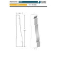 thumbnail image 3 of RMC 445 11/16 in.D x 3 1/4 in. W x 85 in. L Primed Finger-Joined Pine Casing Moulding 10-pcs 70 Ft Total, 3 of 4