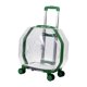 thumbnail image 3 of Pet Cat Trolley Case Mochila para perros Bolso Transpirable Pet Carrier Portable Pet Carrier Mochila con ruedas silenciosas para acampar al aire libre Verde claro completo Yinane Maleta con ruedas para gatos, 3 of 8