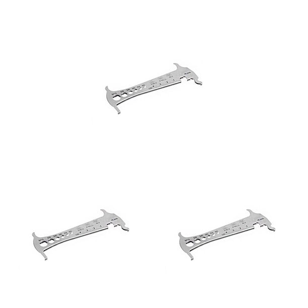 Herramienta de comprobación de desgaste de cadena Soidarity 3 en 1 multifuncional acero inoxidable