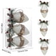 thumbnail image 3 of mfyjkho Juego de 3 adornos navideños de espuma con forma de piña y agujas de pino de arpillera para decoración navideña., 3 of 6