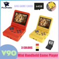 thumbnail image 2 of Consola de juegos retro V90 de 64 GB, pantalla IPS de 3,0 pulgadas, reproductor de juegos portátil de código abierto, minicons amarillo, 2 of 5