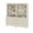 Beige Linen Printed, variant on Modern 71" Tall Bookcase with 6 Drawers, 2 Columns 3-Tier for Home Office,Natural Oak