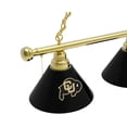 thumbnail image 2 of University of Colorado 3 Shade Billiard Light with Brass Fixture, 2 of 5