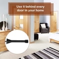 thumbnail image 4 of Spring Door Stoppers,12Pcs Black Door Stopper Stop Wall Protector with Low Mounted Black Rubber Bumper Tips,Indoor Outdoor Doorstops with Screws for Skirtings Walls, 4 of 5