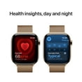 thumbnail image 6 of Apple Watch Series 10 GPS + Cellular 42mm Gold Titanium Case with Gold Milanese Loop, 6 of 9