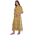 thumbnail image 2 of Moomaya Robe Kaftan d'Été pour Femmes en Coton à Boutons, Manches Kimono, Maternité, 2 of 5