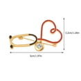 thumbnail image 4 of Nurse Enamel Pin Stethoscope Brooch Assorted Color 2Pcs 2.0In, 4 of 4