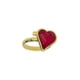 thumbnail image 1 of Anillo para Mujer con Cristal Fino Swarovski en forma de Corazon-  Bañado en Oro 14k– Anillo Elegante y Brillante-Aretes de Mujer de Moda, Joyería para Mujer de Moda– Regalo especial Ortiz Espinosa Temporada, 1 of 2