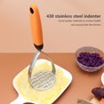 thumbnail image 4 of Toystoory Triturador de patatas de acero inoxidable con mango antideslizante, triturador, triturador, utensilios de cocina, utensilios de cocina, Cocina y Comedor Azul Toystoory HA059401-02, 4 of 6