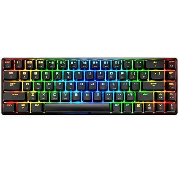 LexonElec Wired Gaming Keyboard with RGB Backlight, Black