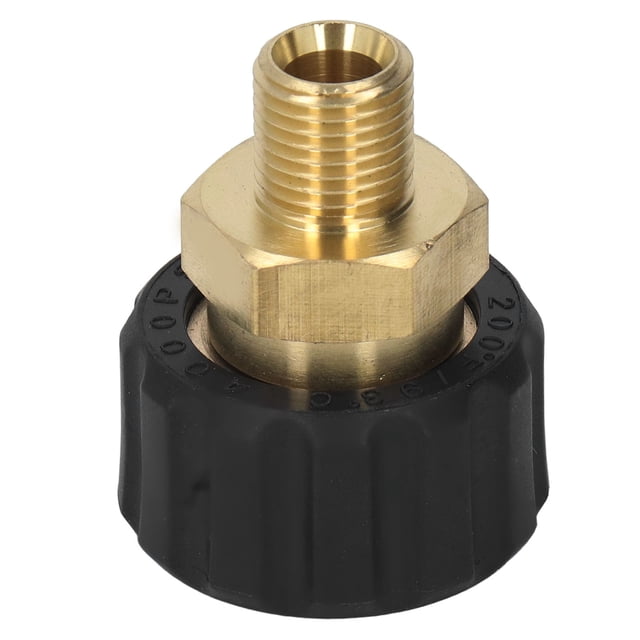 Conector de manguera de lavadora a presión, adaptador de lavadora a presión, accesorios de lavadora a presión de latón, rosca de manguera de lavadora a presión adaptada para la perfección