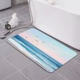 thumbnail image 2 of SPXUBZ Ocean Sky Birds Sunset Horizon Non Slip Kitchen Mats Bathroom Rugs Floor Mats for Floor 31.5x20 inch, 2 of 5