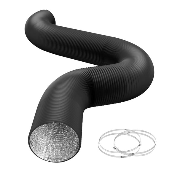 Manguera de ventilación para secadora HealSmart, conductos de aluminio de 12 pulgadas y 25 pies