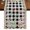Black, variant on Table Runners 48 Inches Long Dress Scarves, Happy Easter Farmhouse Kitchen Table Runner, Short Coffee Tablerunners, Funny Gnomes Rabbits Colorful Eggs Plaid 13x48 Inch
