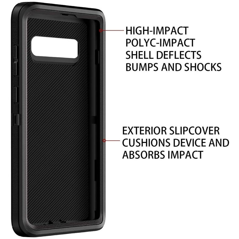 Designed for Samsung Galaxy S10 Plus Heavy Duty Case Triple Layer Protection Shockproof Dropproof Dustproof Anti Scratch Phone Case Cover for Samsung