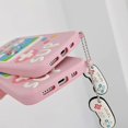 thumbnail image 3 of Kawaii Phone Case for iPhone 13 Pro Max,Cute Cartoon Retro Phone Case with Keychain Retro Classic Cellular Phone 3D iPhone 13 Pro Max Case Pink Soft S, 3 of 4