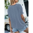 thumbnail image 2 of QWZNDZGR Womens Lace V Neck Tunic Tank Tops Casual Sleeveless Shirt Blouse, 2 of 6