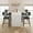 Black leather-4, variant on Counter Height Bar Stools Set of 2 With Arms,26" Upholstered Bar Stools With Back, Modern Bar Stools Set With Footrest for Kitchen Island, Counter Bar,Easy Assembly,Rustic Black-leather