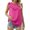 Hot Pink, variant on QUINDOS Womens Tank Tops Workout Black Fashion Round Neck Sleeveless Blouse T-Shirt Solid Summer Tops Blouse Camisoles Womens Camisoles